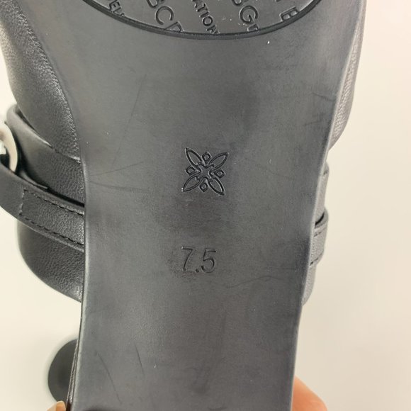 BCBGeneration Womens Black Leather Pointed Toe Slip On Mules Size 7.5 - Picture 7 of 10